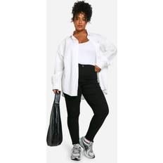Boohoo Skinny Jeans boohoo Womens Plus Super High Waisted Power Stretch Skinny Jeans - Black