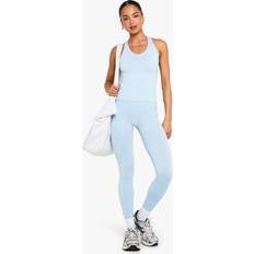 Leggings on sale boohoo Womens Seamless Sculpt Booty Ruched Legging - Blue