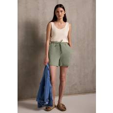 Street One Studio Frauen Musselin Shorts - Grün