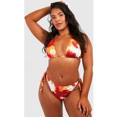 Yellow Bikini Sets boohoo Womens Plus Tie Die Bikini Set - Yellow