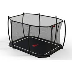 Trampoline Dino Cars Trampolin Flatlevel 340 x 240 cm schwarz Netz