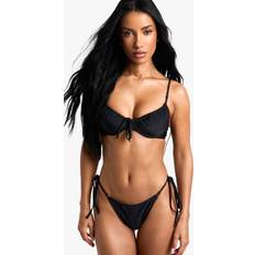Boohoo Bikini Tops boohoo Womens Swimwear Essentials Underwired Bikini Top - Black