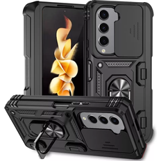 Caseswill Shockproof Ring Stand Case for Galaxy Z Fold 5 Black