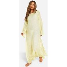Boohoo Swimsuit Cover-Ups & Sarong Wraps boohoo Womens Long Sleeve Thigh Split Maxi Beach Dress - Green