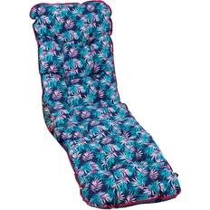 Baden baden dynor Home4you BADEN-SUMMER Stolsdyna Blå (165x48cm)