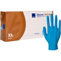 Blåa Engångshandskar Abena Classic Nitril Handschuhe - Blau