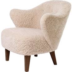 Öronlappsfåtöljer Audo Copenhagen Ingeborg Sheepskin/Moonlight/Smoked Oak Fåtölj 76cm