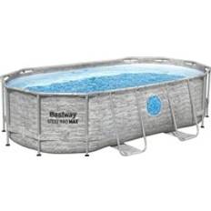 Freestanding Pools on sale Bestway Steel Pro MAX BW56714GB-25 Oval Swimming Pool 14ft x 39.5"