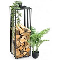 Caminetti Porta Legna Da Interno In Metallo Nero 96609