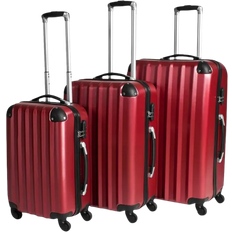 tectake Lightweight Set of 3 - Red