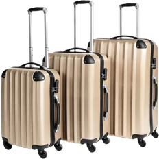 tectake Lightweight 3 stk. - Champagne