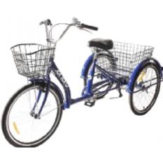 3 hjulet cykel Enero 3-Hjulet Cykel 24 Navy Blue Shimano 7-Speed Sænket Stel