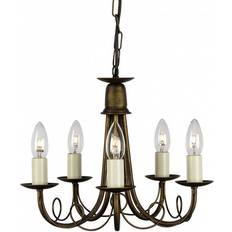 Elstead Lighting Minster Black/Gold Patina Pendant Lamp ∅ 37cm