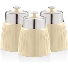Swan Retro Cream Kitchen Container 3pcs 1L