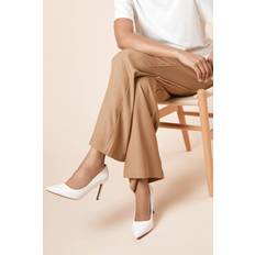 Faux Leather Heels & Pumps Dorothy Perkins Womens Dash Pointed High Stiletto Heel Court Shoes - White