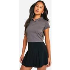 Boohoo Polo Shirts boohoo Womens Sport Polo Top - Grey
