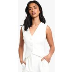 Boohoo Vests boohoo Womens Petite Essential Waistcoat - White