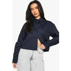 Boohoo Blouses boohoo Basic Blouse - Navy