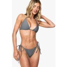 Grey Bikini Bottoms boohoo Womens Swimwear Essentials Tie Side Brief - Grey
