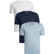 HUGO 3 Pack Crew Neck T-Shirts - Blue/White/Navy