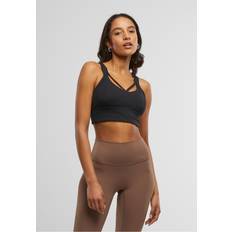 Urban Classics BH:ar Urban Classics Korsettliv - Ladies Sports Bra Crossed - Black