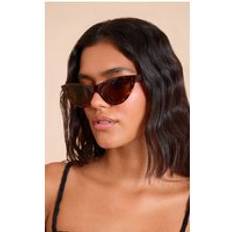 PrettyLittleThing Tortoise Shell Cat Eye Sunglasses - Tortoiseshell