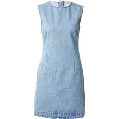 Calvin Klein Blåa Klänningar Calvin Klein Open Back Cap Sleeve Dress - Blue