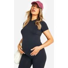 boohoo Womens Maternity Soft Touch Basic T-Shirt Black