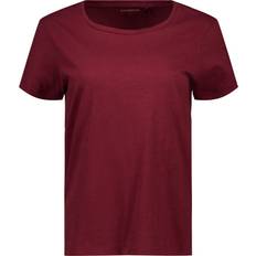 Firefly T-shirts Firefly Sanna Slub W T-shirt - Dk Red