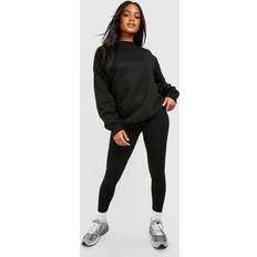 Boohoo Women Tights & Stay-Ups boohoo Womens Deep Waistband Basic Legging - Black