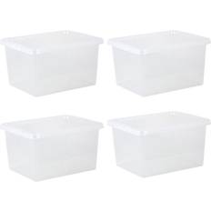 Wham Crystal Clear Storage Box 31L 4pcs