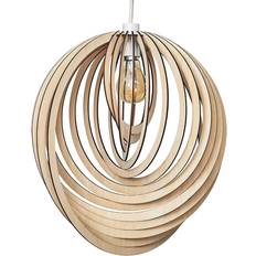 ValueLights Lenko Spiral Natural Shade 40cm