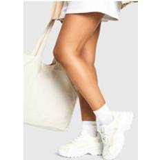 Beige Trainers boohoo Womens Chunky Trainers - Cream