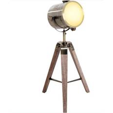 Desk Lamps Table Lamps Homcom Vintage Tripod Copper Table Lamp 65cm