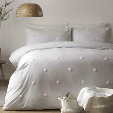 Appletree Signature Dot Duvet Cover White, Silver (200x200cm)