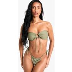 Boohoo Swimwear boohoo Womens Swimwear Essentials Multiway Bandeau Bikini Top - Khaki