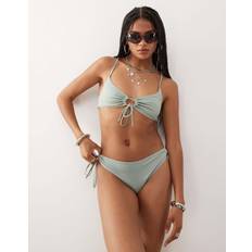 Green Bikini Tops Weekday Bikini Top With Keyhole Detail - Sage Green