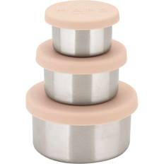Haps Nordic Trio Opbevaringsbøtter 3 Stk Blush Madkasse
