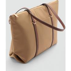 Shopper Bag With Double Handle Beige