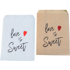 Wedding Wrapping Paper & Gift Wrapping Supplies Shein Gift Bags Love Is Sweet 25-pack