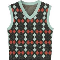 adidas x Wales Bonner Knit Vest - Dark Green/Red