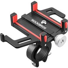 Hållare för mobila enheter Rockbros Fietstelefoonhouder 699-BR Smartphonehouder Zwart Rood