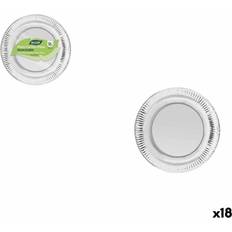 Plate Sets Algon Silver 18 cm Set 12 Pieces Plate Sets