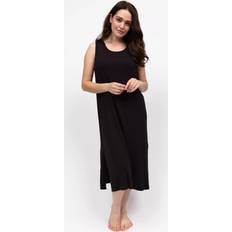 Black Nightgowns Cyberjammies Bonnie Jersey Long Nightdress - Black