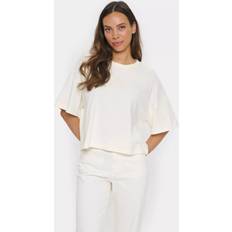 Beige T-shirts Saint Tropez Jalinusz T-Shirt Toppe - Beige