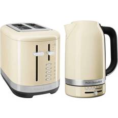KitchenAid Breakfast Suite Almond Cream 1.7L Kettle and 2 Slice Toaster Set