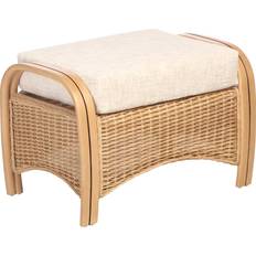Rattan Stools Desser Centurion Rattan Footstool Cream/Natural Foot Stool