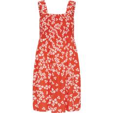 Rød Kjoler Kaffe Kathora Dress Kjole - Rød/Kridt/Rød Blomstret