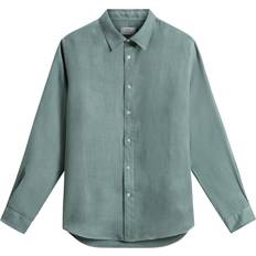 Woolrich Man Garment-Dyed Pure Linen Shirt - Chinois Green