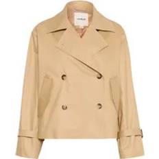Soaked in Luxury Overtøj Soaked in Luxury Short Trench Coat Jakker - Beige